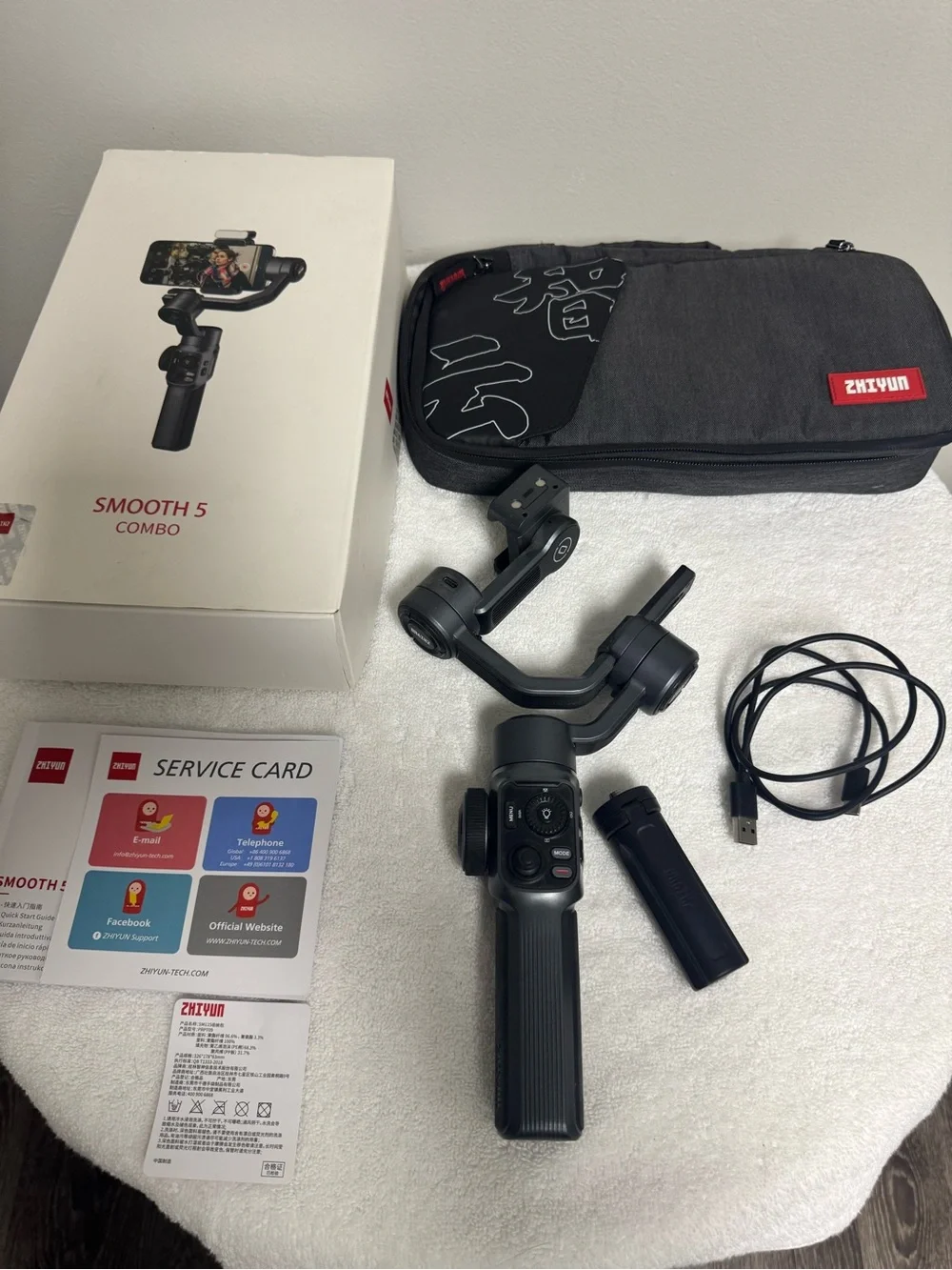Smooth 5 Combo Handheld Gimbal Stabilizer - Black